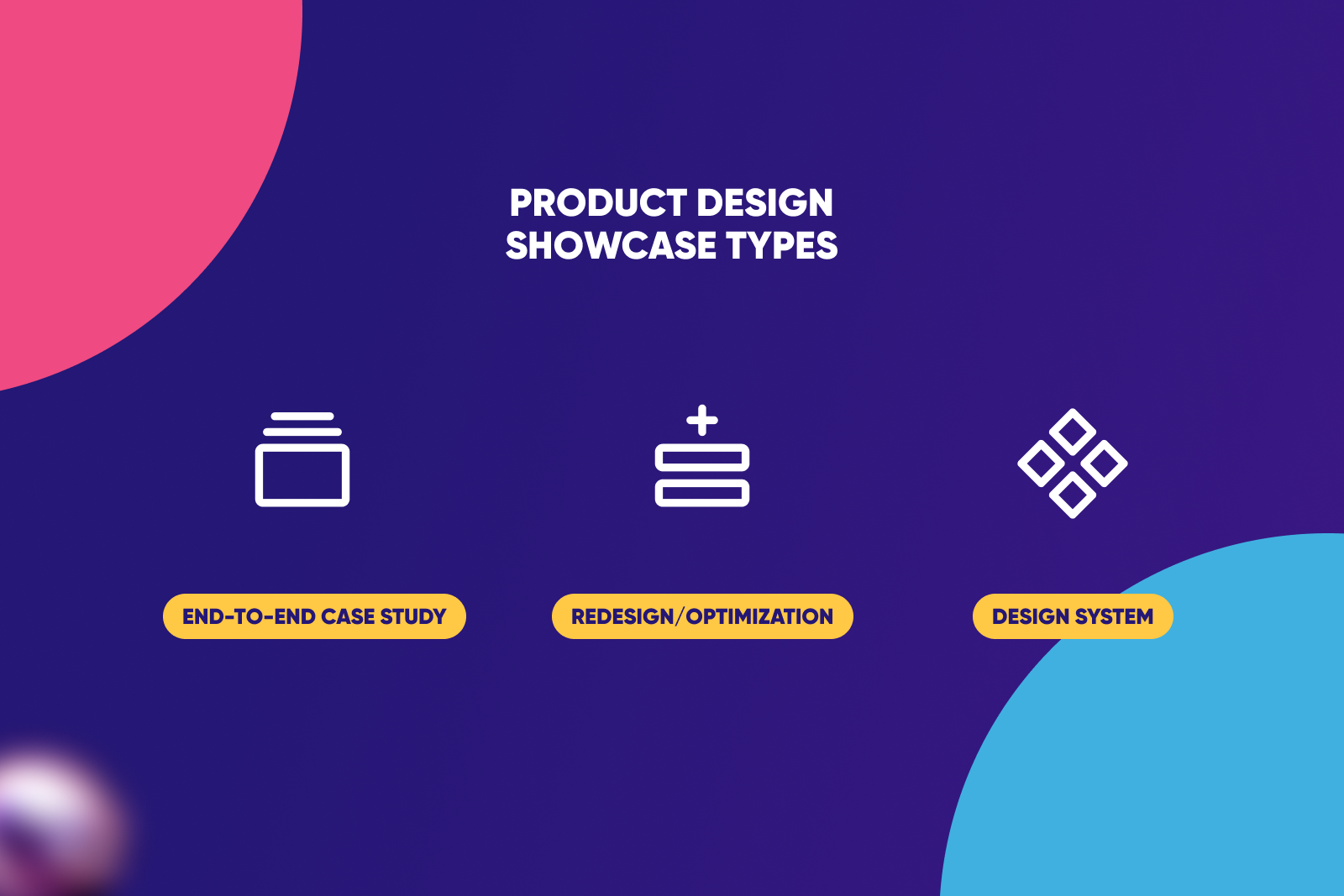 Product Designer Portfolio - Showcase types