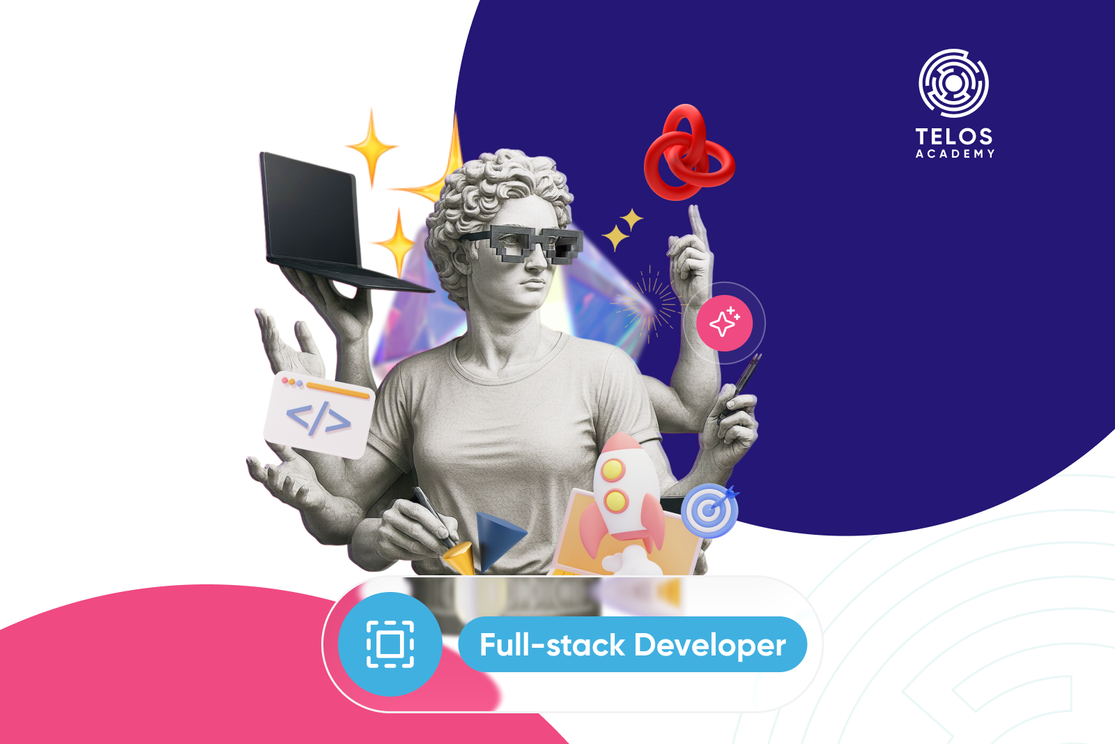 Full-stack Developer là người có khả năng làm việc trên cả hai phần của hệ thống: Frontend (giao diện người dùng) và Backend (logic và dữ liệu phía server). Họ không nhất thiết phải là chuyên gia sâu ở cả hai - nhưng đủ năng lực để xây dựng một tính năng hoàn chỉnh từ database đến giao diện mà không cần phụ thuộc vào người khác.
